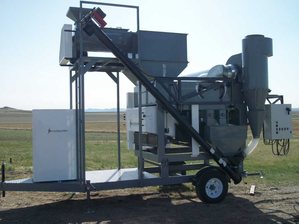 grain cleaner, double sift, seed cleaner, mobile screen