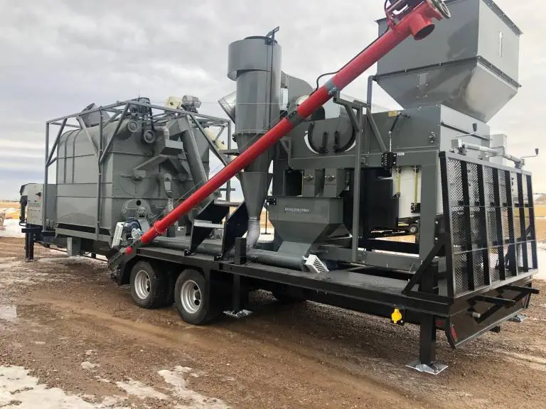Portable Bench Air Screen, used CG7 with swing outs, conveyors, etc.