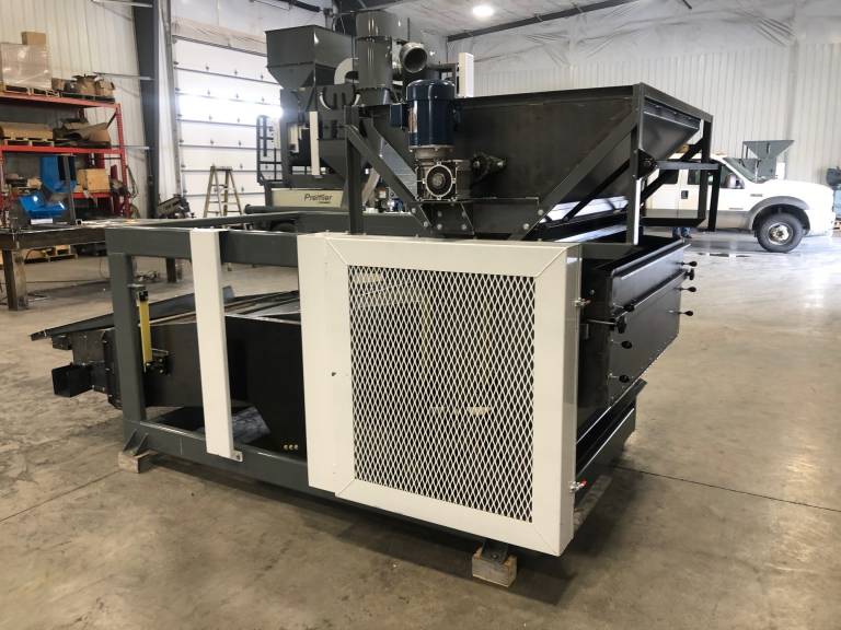 All Screen machine Food Grade with agitating hopper.