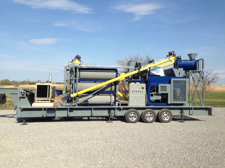 Custom debearder, Air Screen, Indents portable with swing outs, dust control, electrical, generator.